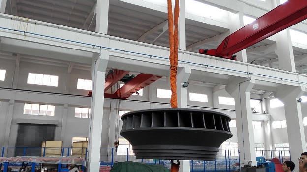 混流式转轮过流面热喷涂耐磨涂层的成品