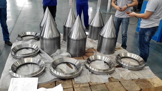 喷针口环过流面喷涂后的出厂检验